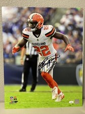 Jabrill Peppers Signed Cleveland Browns 16x20 Photo JSA