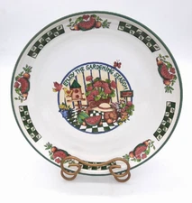 Vtg International Tableworks Gardening Season 1996 Stoneware 11" Plate Platter