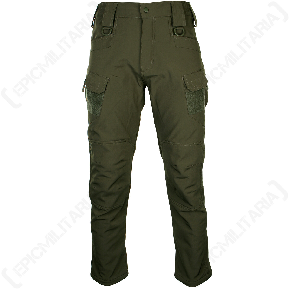 Softshell Trousers - Ranger Green - Water repelling Fleece lining Slim fit  NEW | eBay