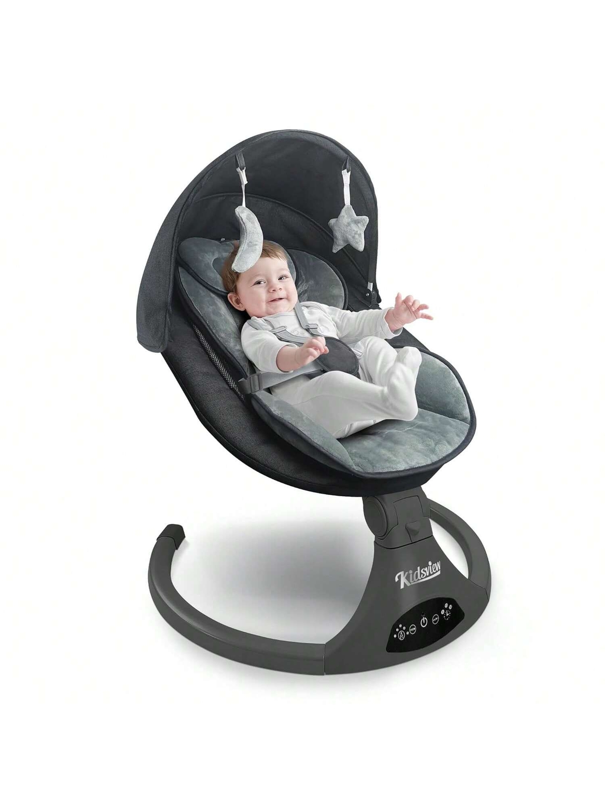 Baby Swing | Baby Electric Rocker, 5 Speeds, 3 Seat Positions