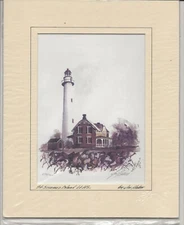 1974 Jon Haber Lighthouse painting (signed)