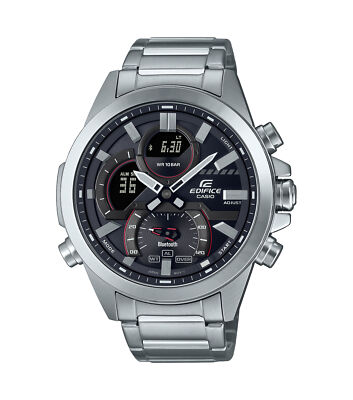 Herrenuhr CASIO EDIFICE ECB-30D-1AEF Chrono Edelstahl Schwarz