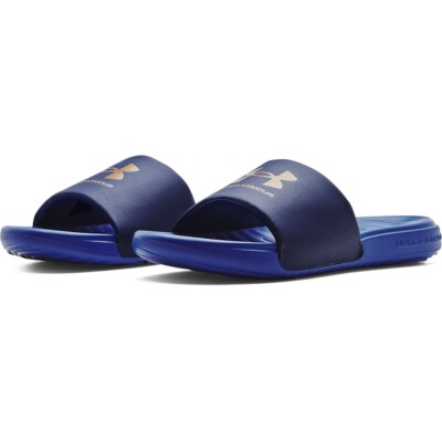 Under Armour 3023761 Men's UA Ansa Fix Slides - Bauhaus Blue - Size 9