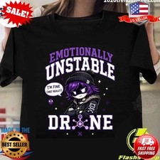Emotionally Unstable Drone Shirt, Murder Drones Uzi Graphic T-Shirt S-5XL