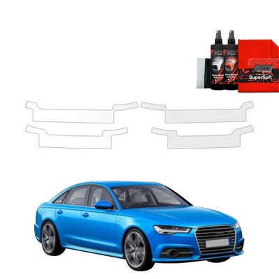 4in1 Folie für Audi A6 C7 Sedan Facelifting (2014-2018) Grizz Protector Film