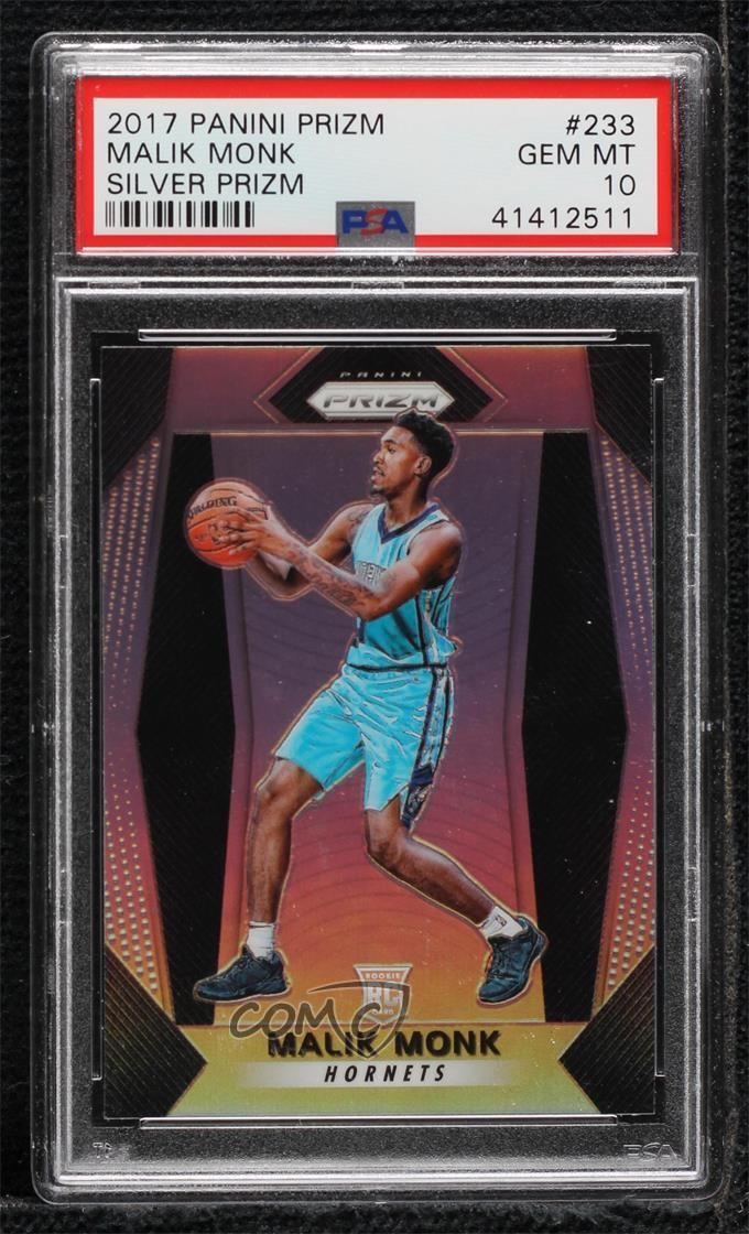 2017-18 Panini Prizm Silver Prizm Malik Monk #233 PSA 10 GEM MT 4al
