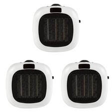 Beldray Mini Wall Plug-In Heater Set of 3 Small Electric Heaters Adjustable
