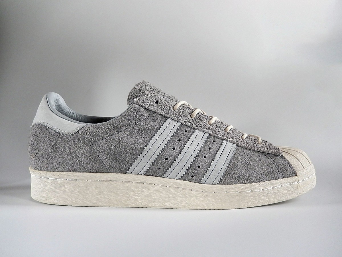 2016 Adidas Originals Superstar 80s Grey Suede Men
