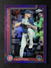 2025 Topps Chrome Update CADE HORTON 33/250 Rookie RC Purple Refractor #USC63