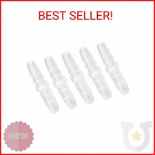 Quickun Plastic Hose Barb Fitting, 1/4" x 1/4" Barbed Splicer Mender Joint Adapt