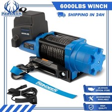 Reindeer Atv Winch Kit 12v Electric Winch 3000lb 4500lb 6000lb Synthetic 4wd