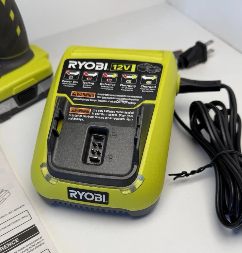 Taladro inalámbrico compacto Ryobi 12V 3/8" con batería y cargador, excelente estado Foto 3 de 4