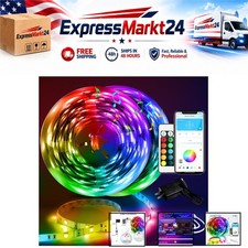 DAYBETTER LED Strip Lights 100 ft Smart RGB App Remote Control Music Sync