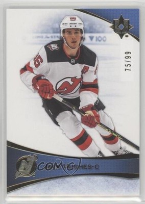 2022-23 Upper Deck Ultimate Collection Blue 75/99 Jack Hughes #69 15ok