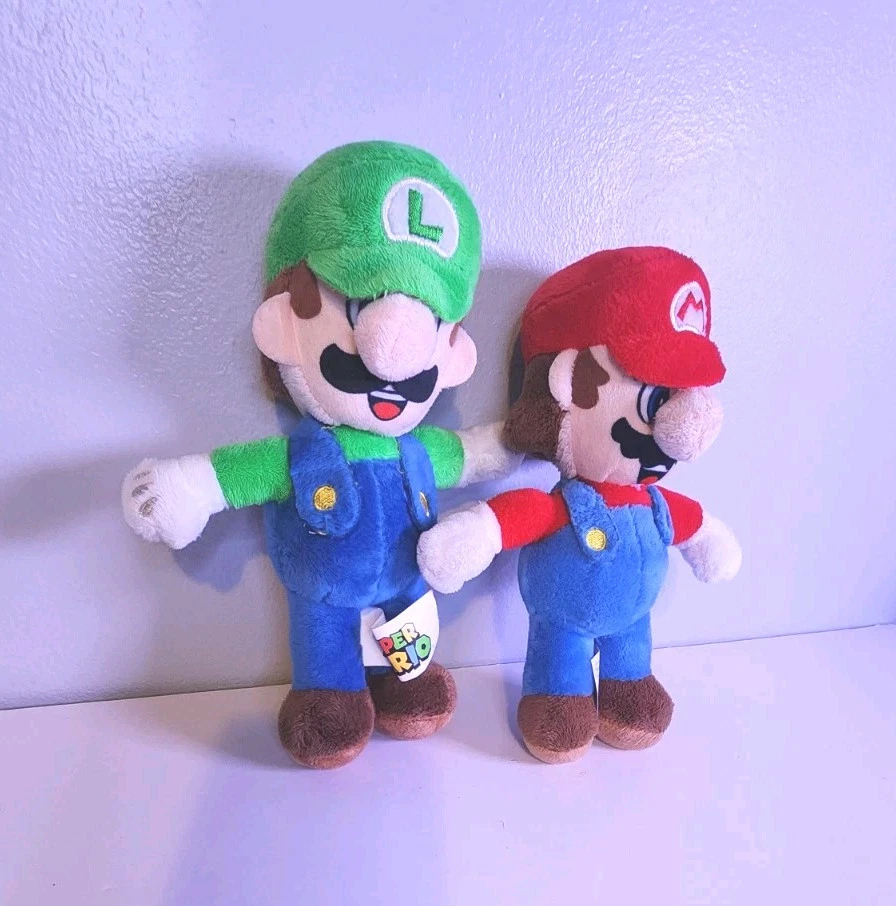 "Juguete de peluche Super Mario Brothers Nintendo Mario y Luigi 8"" juguetes de peluche" Foto 3 de 4
