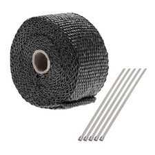 2" x 16 feet Exhaust Manifold Fiberglass Heat Wrap Thermal Wrap Tape and Stai...