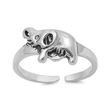 Elephant .925 Sterling Silver Toe Ring
