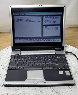 WINBOOK 8381 Laptop AMD Athlon XP-M 2400 256MB SEE NOTES