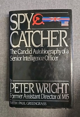 Spy Catcher by Peter Wright, MI5. Vintage Antiquarian 1987 Hardback Dust Jacket 