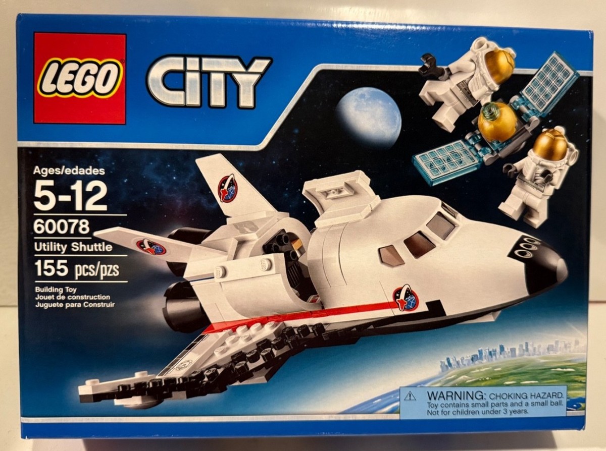 LEGO City Space Explorer Lot Space Utility Shuttle 60078, 60077