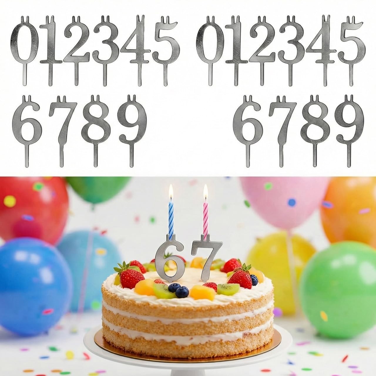 Set For Birthday Cakes - Metal ...