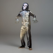 Halloween Costume X-Ray Skeleton S small size 6-7 kids hyde and eek