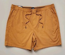 Gap Stretch Twill Pull-On Drawstring Shorts - Mens XXL 2XL Brown Sugar NWT