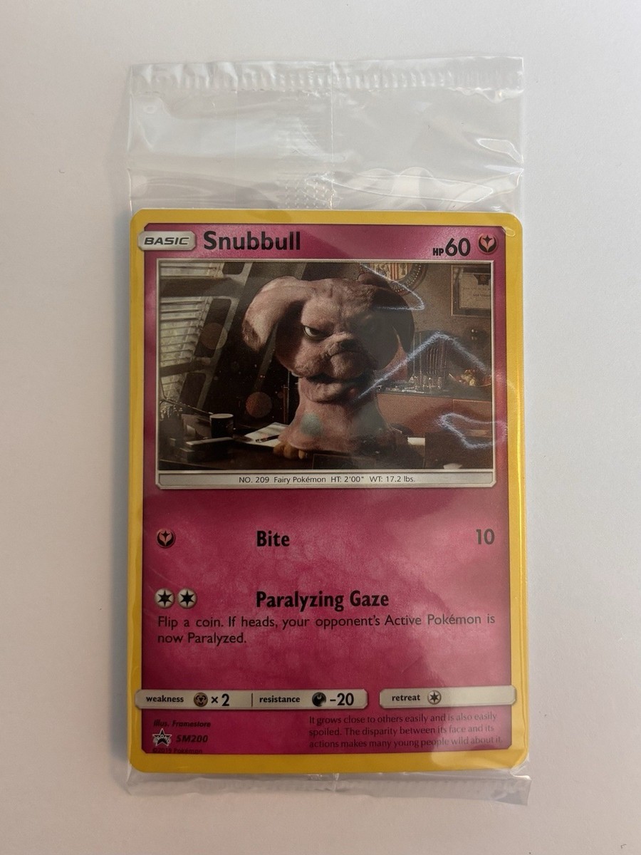 snubbull pokemon card detective pikachu Snubbull (Holo Common) (15/18) - Detective Pikachu Holofoil