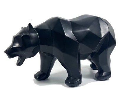 Abstract Geometric Sculptures,Creative Animals/Bear Statues Collectible Figur...
