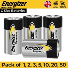 Energizer Industrial C Batteries LR14 1.5V Alkaline Long Lasting Power 2035 EXPR
