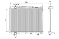 Valeo MotorküHler WasserküHler 701251 Aluminium MetallgehäUse FüR Nissan Juke