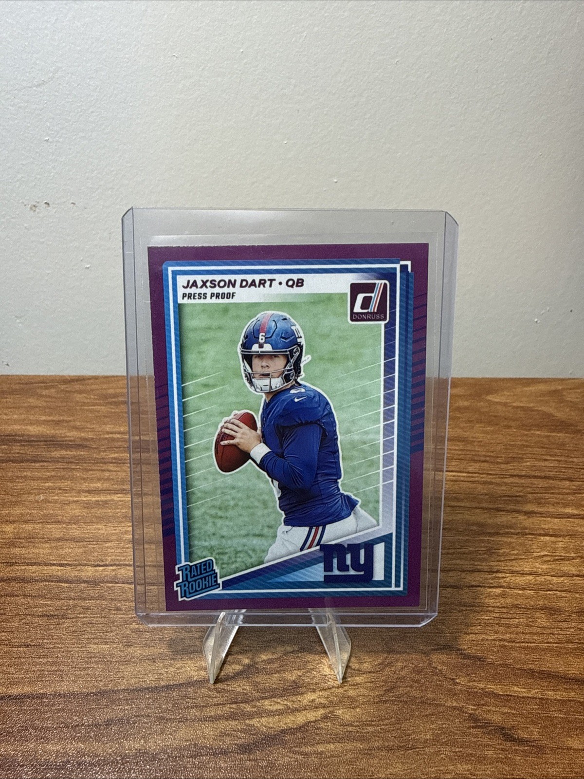 2025 Panini Donruss - Jaxson Dart Purple Press Proof Rated Rookie #400 (RC)