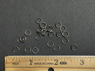 Qty 700 - SIZE #3 Stainless Steel Split Rings - 30lb test