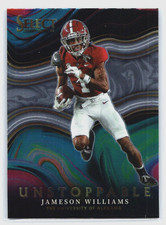 Jameson Williams 2022 Panini Select Draft Picks #US-JW Unstoppable Crimson Tide