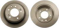 2X Bremsscheibe Hinten TRW DF6123 FÜR Hyundai KIA