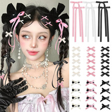 Mini Hair Bows for Women Girls Cute Hair Clips Small Alligator Long Tail Hair Ri