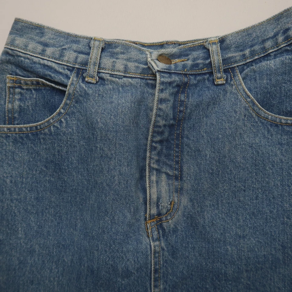 Vintage Guess Georges Marciano Denim Jean Skirt Measured 26 x 20 Logo 90s Retro - Image 4 of 4