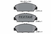 Bremsbelagsatz Scheibenbremse Vorne Textar 2187901 FÜR Honda Rover BremsbelÄGe