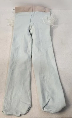 Tights JC Penny Toddletime Lt Blue Ruffled Rhumba Tights Sz 2-3 Vintage - Photo 1/3