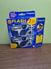 NOS POLAROID Fun Shooter Party 2 Pack One Time Use Flash Cameras Exp. 2008 Read