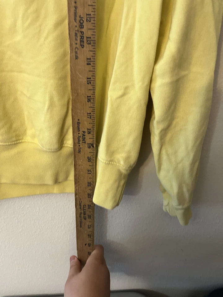 Sudadera con Capucha Gap para Mujer Pullover Amarillo Manga Larga Bolsillo Más Pequeña Sólida Foto 4 de 4