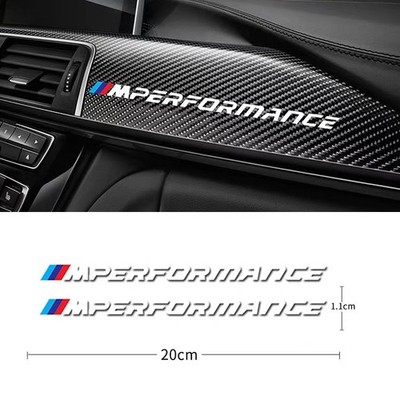 White For BMW1 3 5 series 2 X M Performance vinyl decal sticker Side Skirt 200MM