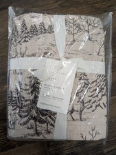 POTTERY BARN Rustic Forest Percale Sheet Set-Cal King-NWT