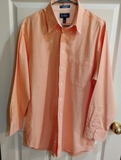 Paul Fredrick 100 Cotton Striped Dress Shirt Long Sleeve 17-34
