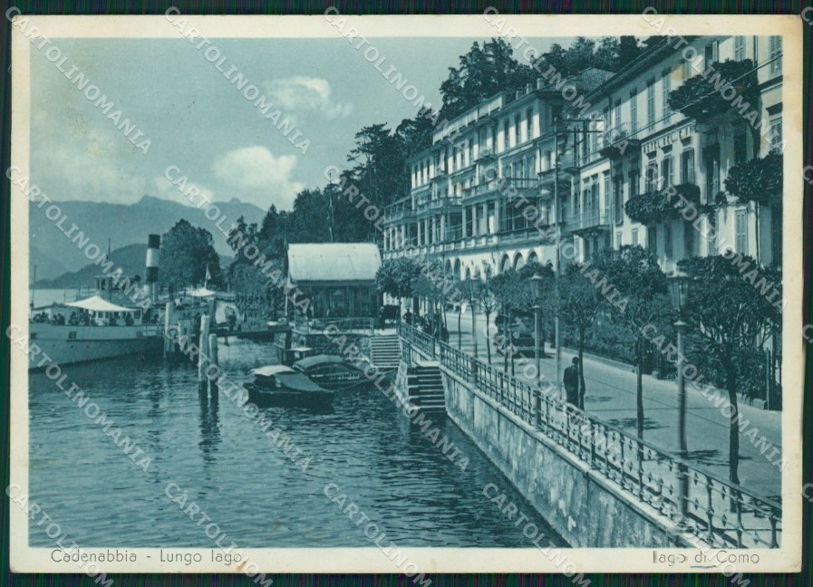 Como Cadenabbia Battello FG cartolina ZK0578