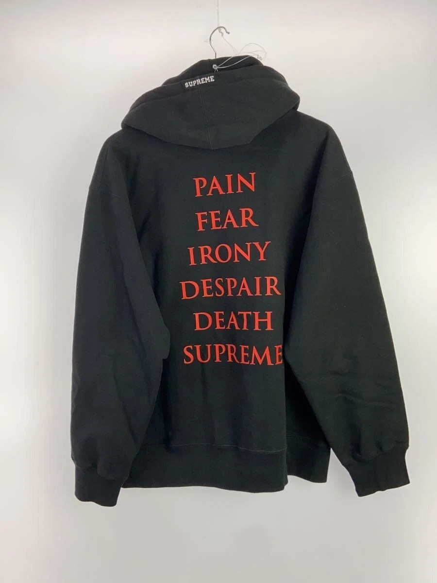 Supreme Felpa con Cappuccio 21AW The Crow Felpa con Cappuccio L Cotone Stampa Nera Usata
