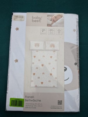 Baby Flanell Bettwäsche 100x135 baby best Little Friends Baumwolle neu