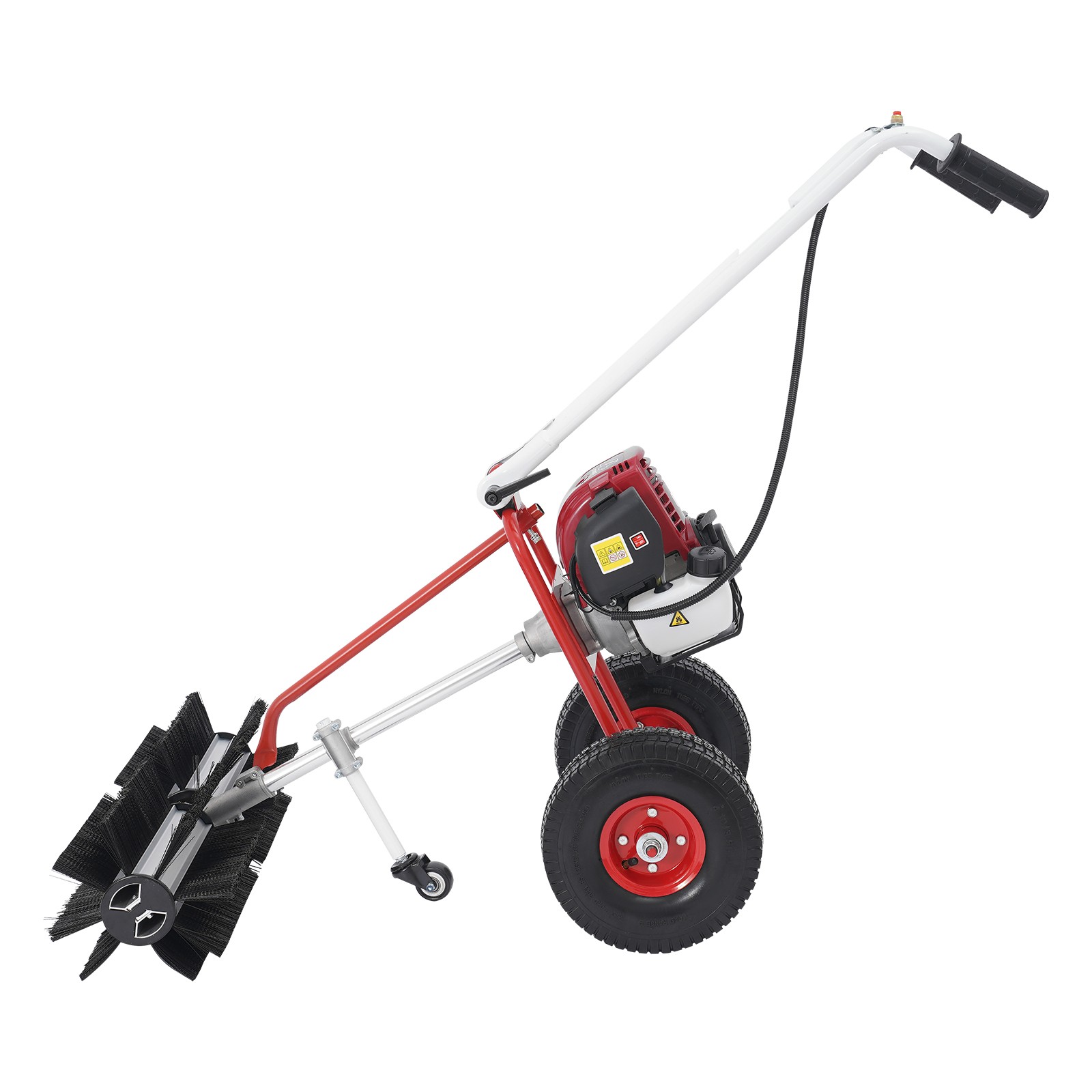 4-stroke Gasoline Walk-behind Hand Push Floor Sweeper Rolling Bar Brush