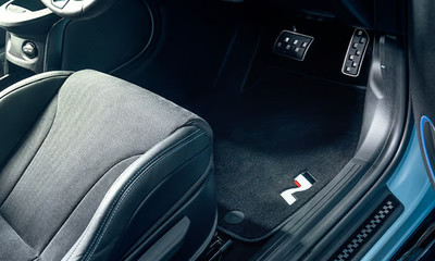 Genuine Hyundai IONIQ 5N Tailored N Carpet Floor Mats - Double Contrast Stitch