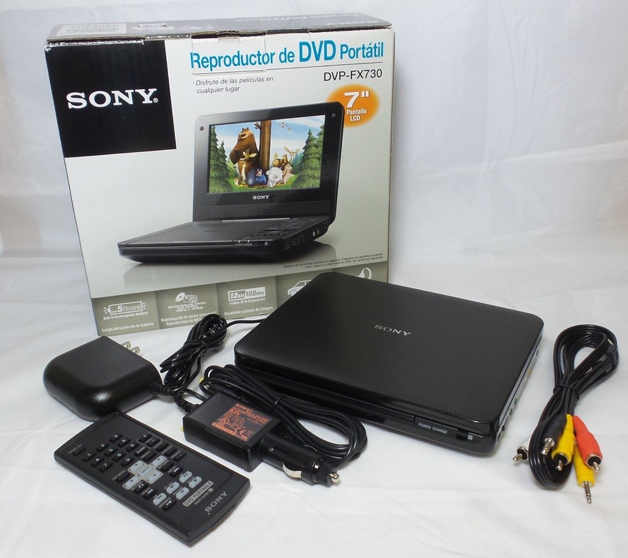 Boxed Sony Portable DVD Player with 7